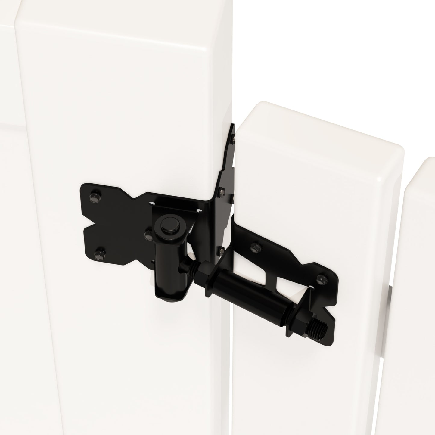 2 Pack Carbon Steel/ Stainless Steel Vinyl Wood Fence Self Closing Gate Hinges