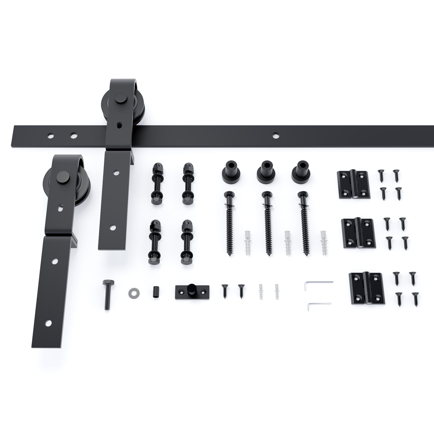 30in./36in./48in. x 80in. Embossing Bi-Fold Barn Door With Sliding Hardware Kit