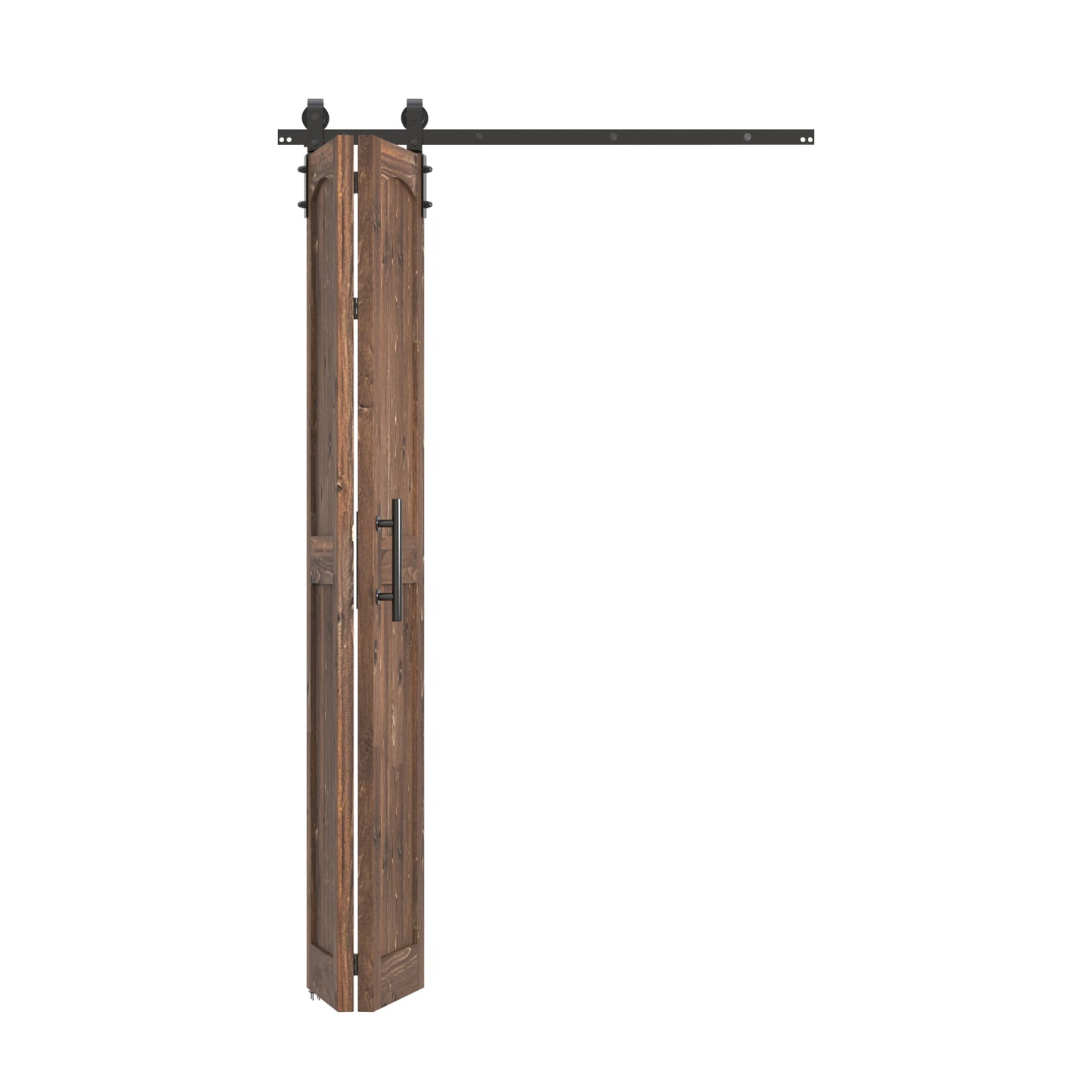 Coast Sequoia Assembled Arch Top 30in./32in./36in./44in./48in. x 84in. Knotty Pine Wood Bi-Fold Door With Hardware Kit