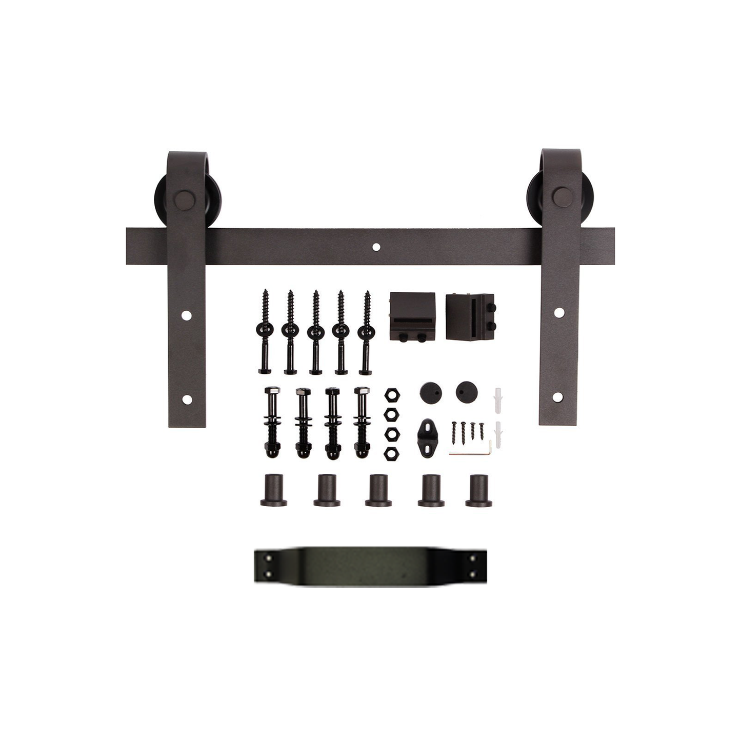 K Series 24 in/30 in/36 in/38 in/42 in x 84 in Finished DIY Knotty Wood Sliding Barn Door With Hardware Kit