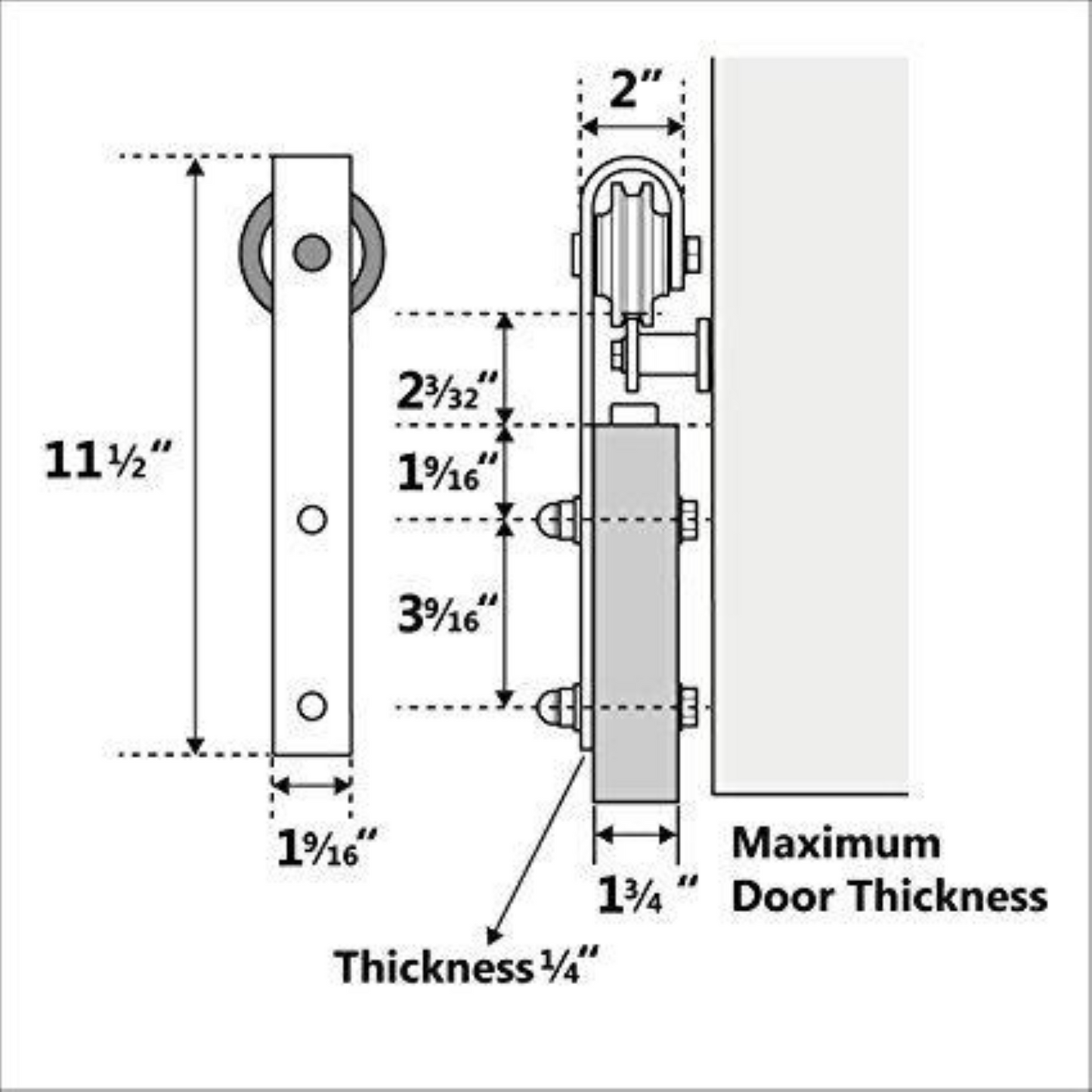 K Series 24 in/30 in/36 in/38 in/42 in x 84 in Finished DIY Knotty Wood Sliding Barn Door With Hardware Kit