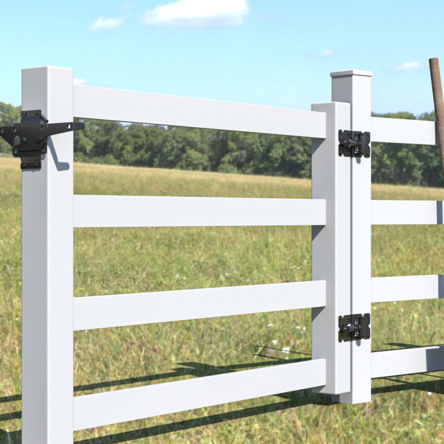 2 Pack Carbon Steel/ Stainless Steel Vinyl Wood Fence Self Closing Gate Hinges