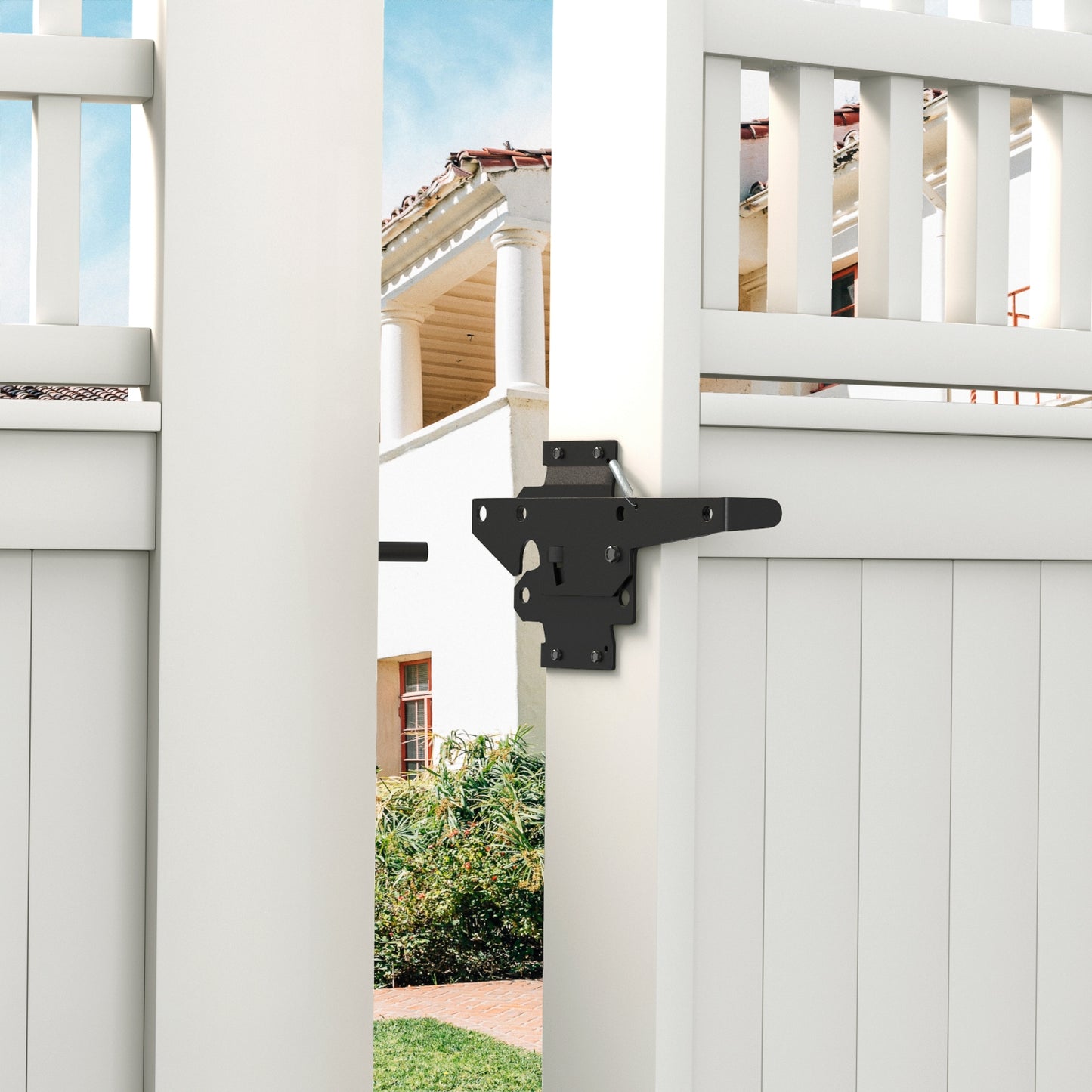 Carbon Steel/ Stainless Steel Vinyl Wood Fence Post Mount Gate Latch
