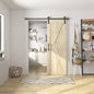 Coast Sequoia 30in./32in./36in./42in./48in.x 84in. K Series Knotty Wood Unfinished Barn Door With Sliding Hardware Kit