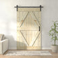 30in./36in./48in. x 80in. Embossing Bi-Fold Barn Door With Sliding Hardware Kit