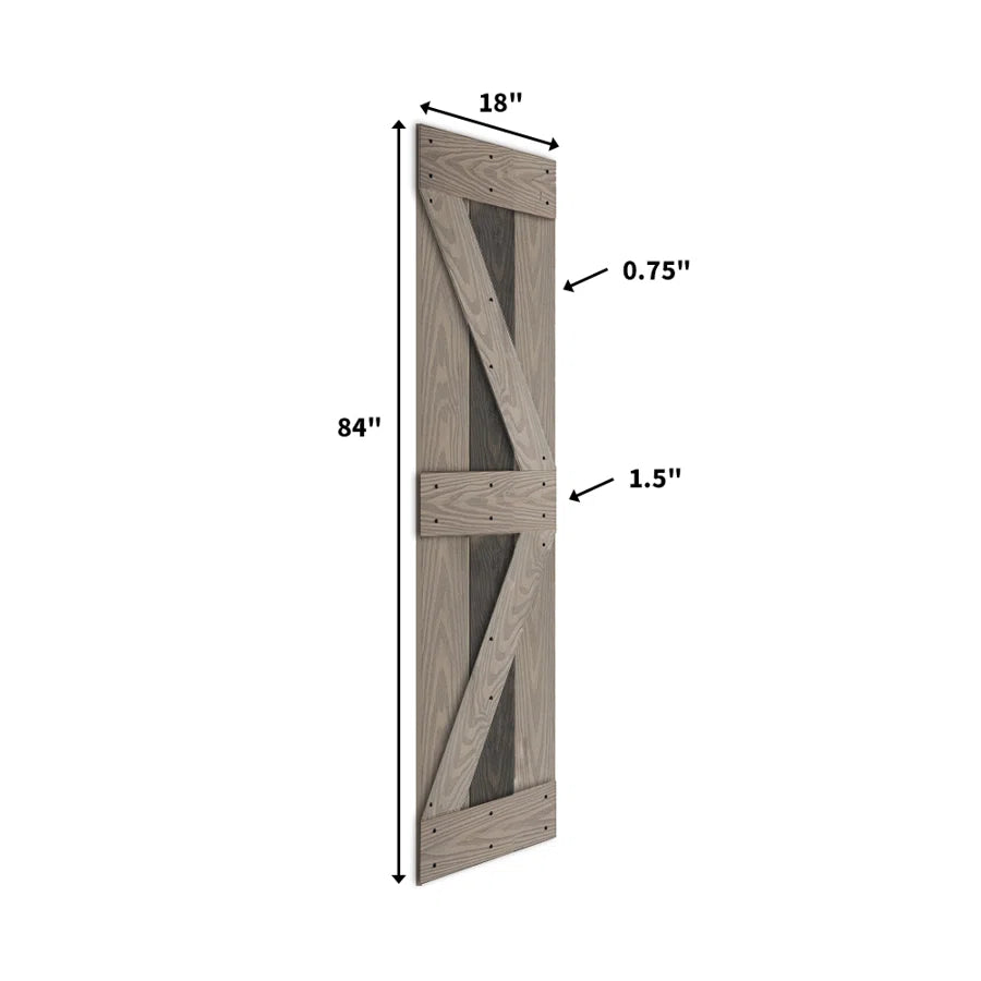 24in./28in./30in./32in./36in./42in./48in./60in./72in.x 84in. Embossing Bi-Fold Barn Door With Sliding Hardware Kit