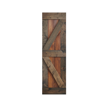 K Series  24in/30in/36in/42in x 84 in  Finished Muti-Color Knotty Pine Wood Sliding Barn Door Without Hardware Kit