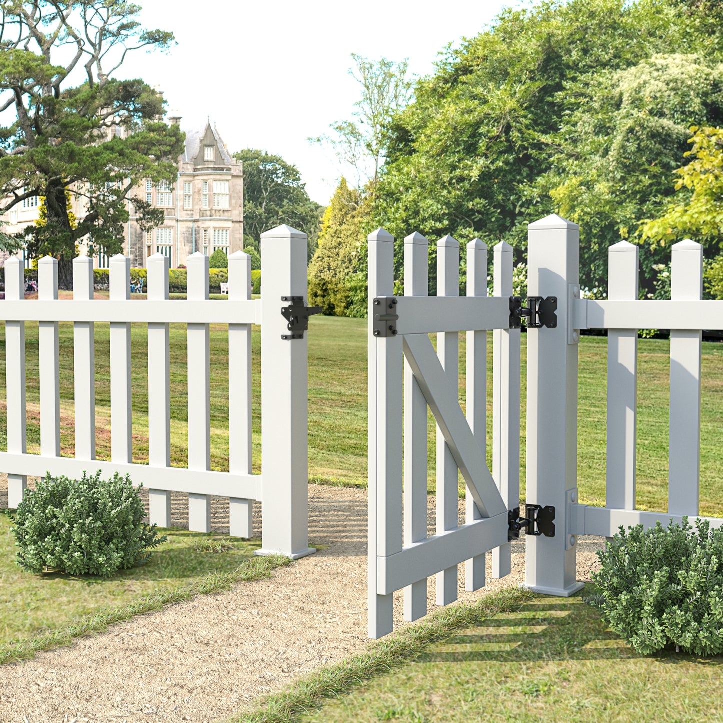 Carbon Steel/ Stainless Steel Vinyl Wood Fence Post Mount Gate Latch