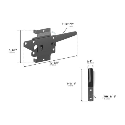 Self-Locking Gate Latch for Wooden Fence
