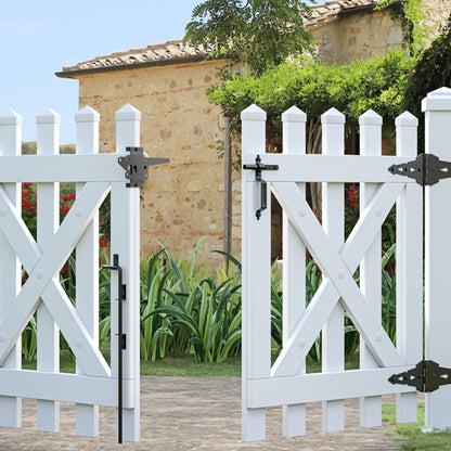 Self-Locking Gate Latch for Wooden Fence