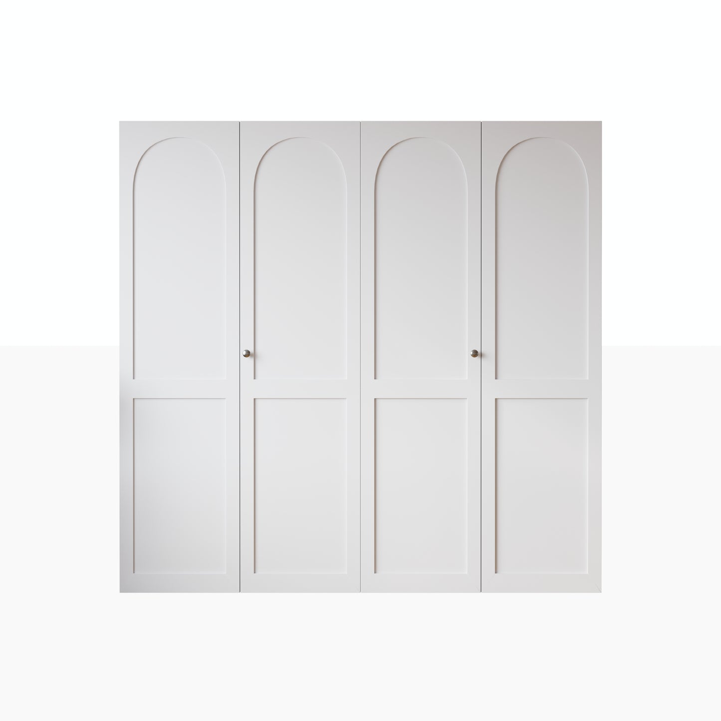 White Primed 78" Solid Core Shaker Bi-Fold Door With Installation Hardware Kit