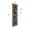 24in/30in/36in/42in x 84in K Series Embossing DIY Knotty Wood Single Sliding Barn Door With Hardware Kit