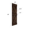 48in/60in/72in/84in x 84in K Series Embossing DIY Knotty Wood Double Sliding Barn Door With Hardware Kit