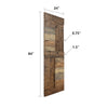 24in/30in/36in/42in x 84in S Series Embossing DIY Knotty Pine Wood Barn Door With Hardware Kit