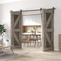 24in./28in./30in./32in./36in./42in./48in./60in./72in.x 84in. Embossing Bi-Fold Barn Door With Sliding Hardware Kit