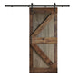 K Series 24in/30in/36in/42in. x 84 in  Finished Muti-Color Knotty Pine Wood Sliding Barn Door With Hardware Kit