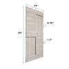 S Series  24 in/30 in/36 in /42 in x 84 in  Finished DIY Knotty Wood Sliding Barn Door Without Hardware Kit