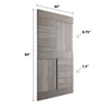 S Series  24 in/30 in/36 in /42 in x 84 in  Finished DIY Knotty Wood Sliding Barn Door Without Hardware Kit