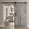 S Series  24 in/30 in/36 in /42 in x 84 in  Finished DIY Knotty Wood Sliding Barn Door Without Hardware Kit