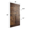 S Series  24 in/30 in/36 in /42 in x 84 in  Finished DIY Knotty Wood Sliding Barn Door Without Hardware Kit