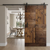 S Series  24 in/30 in/36 in /42 in x 84 in  Finished DIY Knotty Wood Sliding Barn Door Without Hardware Kit