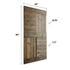 S Series  24 in/30 in/36 in /42 in x 84 in  Finished DIY Knotty Wood Sliding Barn Door Without Hardware Kit