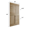 S Series  24 in/30 in/36 in /42 in x 84 in  Finished DIY Knotty Wood Sliding Barn Door Without Hardware Kit