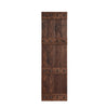 24in./30in./36in./42in. x 84in. Castle Series Embossing Knotty Pine Wood Sliding Barn Door Without Hardware Kit