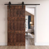 24in./30in./36in./42in. x 84in. Castle Series Embossing Knotty Pine Wood Sliding Barn Door Without Hardware Kit