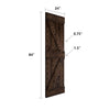 24in/30in/36in/42in x 84in K Series Embossing Knotty Wood Sliding Barn Door Without Hardware Kit