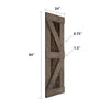 24in/30in/36in/42in x 84in K Series Embossing Knotty Wood Sliding Barn Door Without Hardware Kit