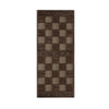 36in. x 84.in Chess Board Pattern Embossing Knotty Wood Sliding Barn Door Without Hardware Kit